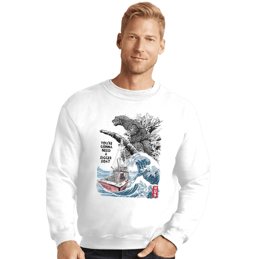 Shirts Crewneck Sweater, Unisex / Small / White Orca In Japan