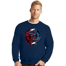 Load image into Gallery viewer, Daily_Deal_Shirts Crewneck Sweater, Unisex / Small / Navy Symbiopposites
