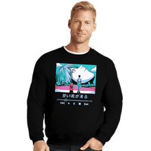 Load image into Gallery viewer, Daily_Deal_Shirts Crewneck Sweater, Unisex / Small / Black Never Alone
