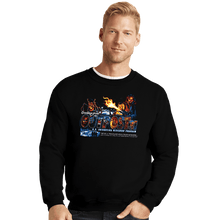 Load image into Gallery viewer, Daily_Deal_Shirts Crewneck Sweater, Unisex / Small / Black Greetings From Outpost 31
