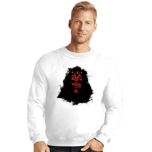 Shirts Crewneck Sweater, Unisex / Small / White Sith Splatter