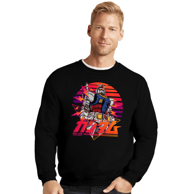 Secret_Shirts Crewneck Sweater, Unisex / Small / Black Gundam 78 Retro