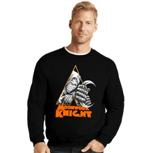 Load image into Gallery viewer, Secret_Shirts Crewneck Sweater, Unisex / Small / Black Moonwork Knight
