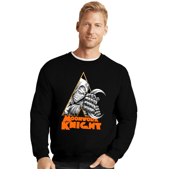 Secret_Shirts Crewneck Sweater, Unisex / Small / Black Moonwork Knight