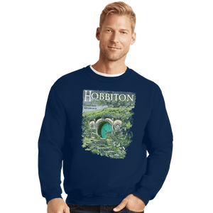 Shirts Crewneck Sweater, Unisex / Small / Navy Visit Hobbiton