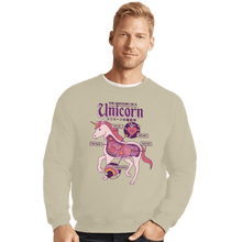 Load image into Gallery viewer, Shirts Crewneck Sweater, Unisex / Small / Sand Unicorn Anatomy
