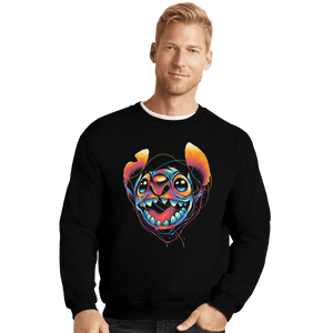 Shirts Crewneck Sweater, Unisex / Small / Black Colorful Friend