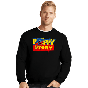 Secret_Shirts Crewneck Sweater, Unisex / Small / Black Poppy Story