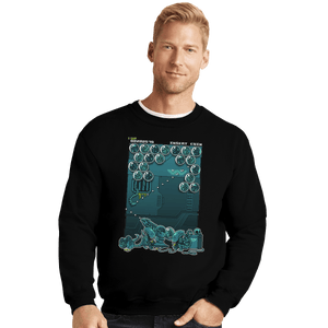 Shirts Crewneck Sweater, Unisex / Small / Black Alien Bobble