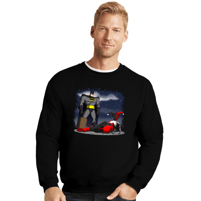 Daily_Deal_Shirts Crewneck Sweater, Unisex / Small / Black Rogue Quinn