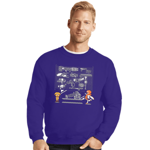 Shirts Crewneck Sweater, Unisex / Small / Violet Spat Shop