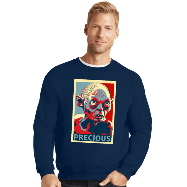 Shirts Crewneck Sweater, Unisex / Small / Navy Precious