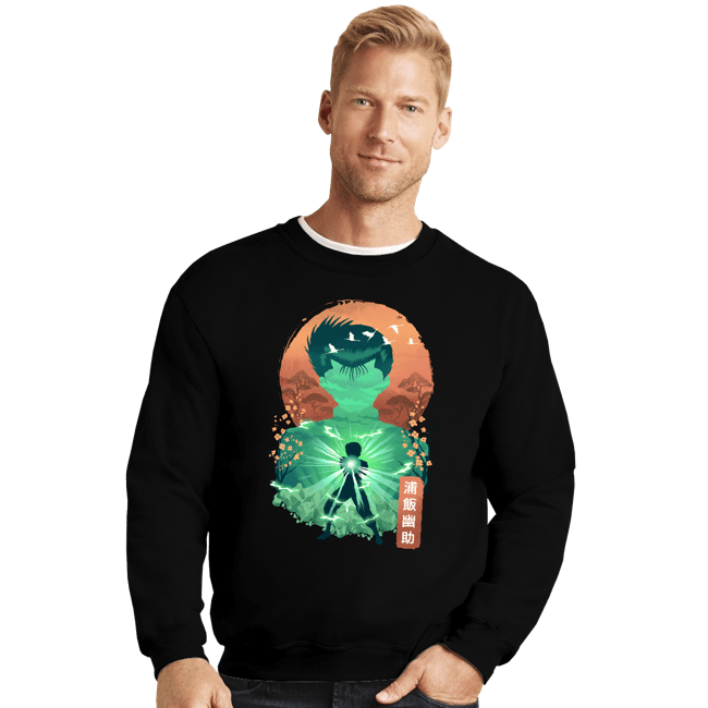 Daily_Deal_Shirts Crewneck Sweater, Unisex / Small / Black Yusuke's Spirit Strike