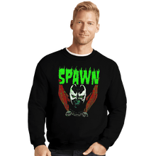 Load image into Gallery viewer, Secret_Shirts Crewneck Sweater, Unisex / Small / Black Heavy Metal Hellspawn
