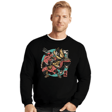 Load image into Gallery viewer, Daily_Deal_Shirts Crewneck Sweater, Unisex / Small / Black Fighting Spirit
