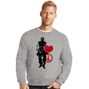 Shirts Crewneck Sweater, Unisex / Small / Sports Grey Crimson Josuke