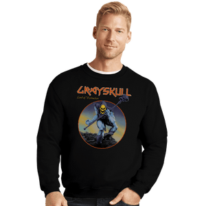 Daily_Deal_Shirts Crewneck Sweater, Unisex / Small / Black Skeletor Rocks