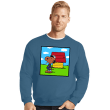 Load image into Gallery viewer, Secret_Shirts Crewneck Sweater, Unisex / Small / Indigo Blue DOGGY DOGG
