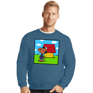 Secret_Shirts Crewneck Sweater, Unisex / Small / Indigo Blue DOGGY DOGG