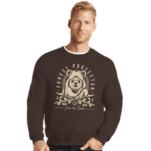 Load image into Gallery viewer, Shirts Crewneck Sweater, Unisex / Small / Dark Chocolate The Forest Protector
