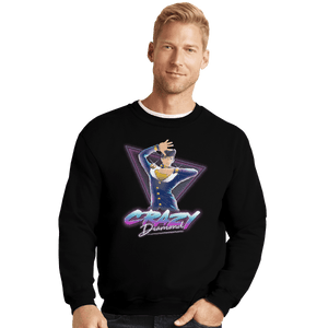 Shirts Crewneck Sweater, Unisex / Small / Black Crazy Diamond - Josuke