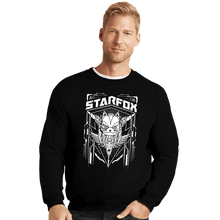 Load image into Gallery viewer, Shirts Crewneck Sweater, Unisex / Small / Black Starfox Crest
