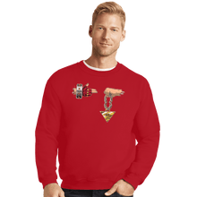 Load image into Gallery viewer, Shirts Crewneck Sweater, Unisex / Small / Red Run The Duels
