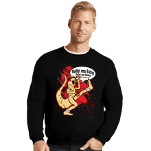 Load image into Gallery viewer, Daily_Deal_Shirts Crewneck Sweater, Unisex / Small / Black Hello Ma Baby
