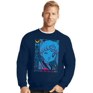 Shirts Crewneck Sweater, Unisex / Small / Navy Retro Pretty Soldier