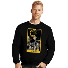 Load image into Gallery viewer, Shirts Crewneck Sweater, Unisex / Small / Black The Fool Tarot
