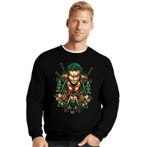 Shirts Crewneck Sweater, Unisex / Small / Black Rise Of The Pirate Hunter
