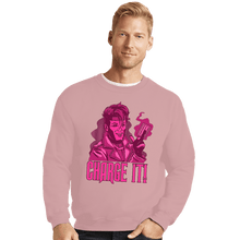 Load image into Gallery viewer, Daily_Deal_Shirts Crewneck Sweater, Unisex / Small / Pink Charge It!
