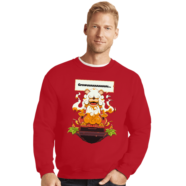 Shirts Crewneck Sweater, Unisex / Small / Red Hisuian Growlithe