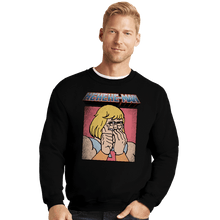 Load image into Gallery viewer, Secret_Shirts Crewneck Sweater, Unisex / Small / Black HEHEHE Man

