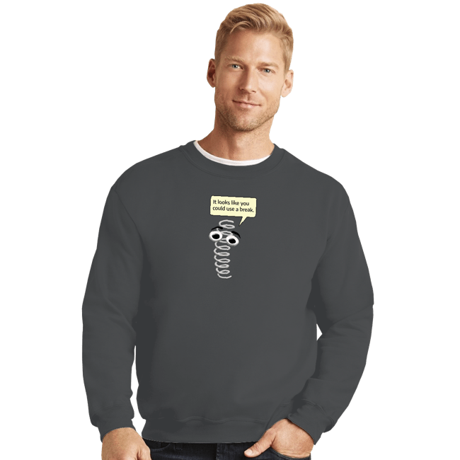 Secret_Shirts Crewneck Sweater, Unisex / Small / Charcoal Clippy