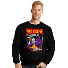 Load image into Gallery viewer, Secret_Shirts Crewneck Sweater, Unisex / Small / Black Joker Fiction
