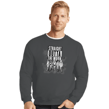 Load image into Gallery viewer, Shirts Crewneck Sweater, Unisex / Small / Charcoal Straight Outta The Moon
