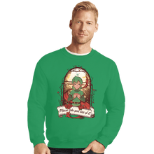 Load image into Gallery viewer, Shirts Crewneck Sweater, Unisex / Small / Irish Green Please Take Care
