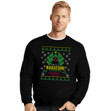 Load image into Gallery viewer, Daily_Deal_Shirts Crewneck Sweater, Unisex / Small / Black Nakatomi Party Sweater &#39;88
