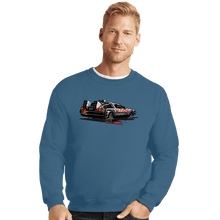 Load image into Gallery viewer, Daily_Deal_Shirts Crewneck Sweater, Unisex / Small / Indigo Blue No Future
