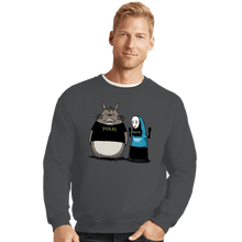 Load image into Gallery viewer, Shirts Crewneck Sweater, Unisex / Small / Charcoal Anime Sucks
