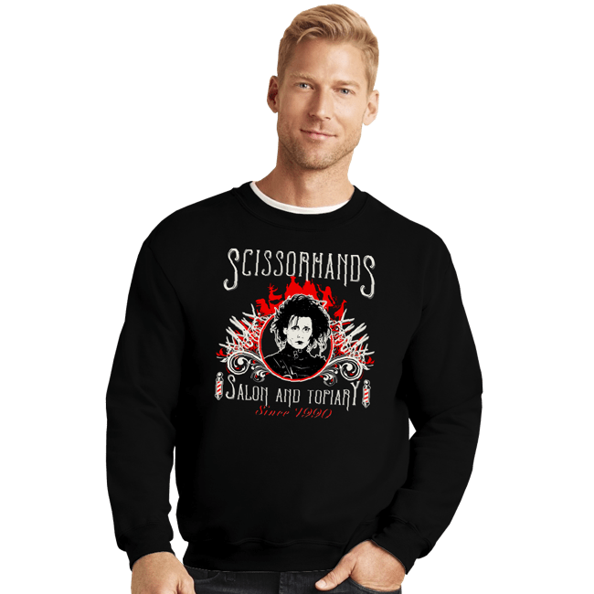 Secret_Shirts Crewneck Sweater, Unisex / Small / Black Scissorhands