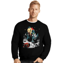 Load image into Gallery viewer, Daily_Deal_Shirts Crewneck Sweater, Unisex / Small / Black Dread Hunter
