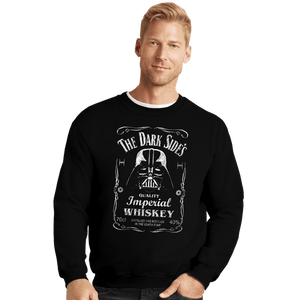 Daily_Deal_Shirts Crewneck Sweater, Unisex / Small / Black The Dark Side's Whiskey