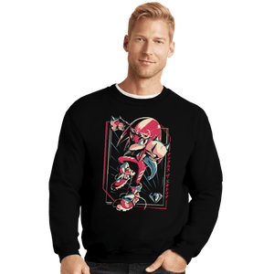 Daily_Deal_Shirts Crewneck Sweater, Unisex / Small / Black The Guardian Knuckles