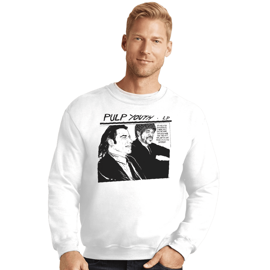 Shirts Crewneck Sweater, Unisex / Small / White Pulp Youth