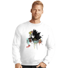 Load image into Gallery viewer, Secret_Shirts Crewneck Sweater, Unisex / Small / White Howl Watercolors
