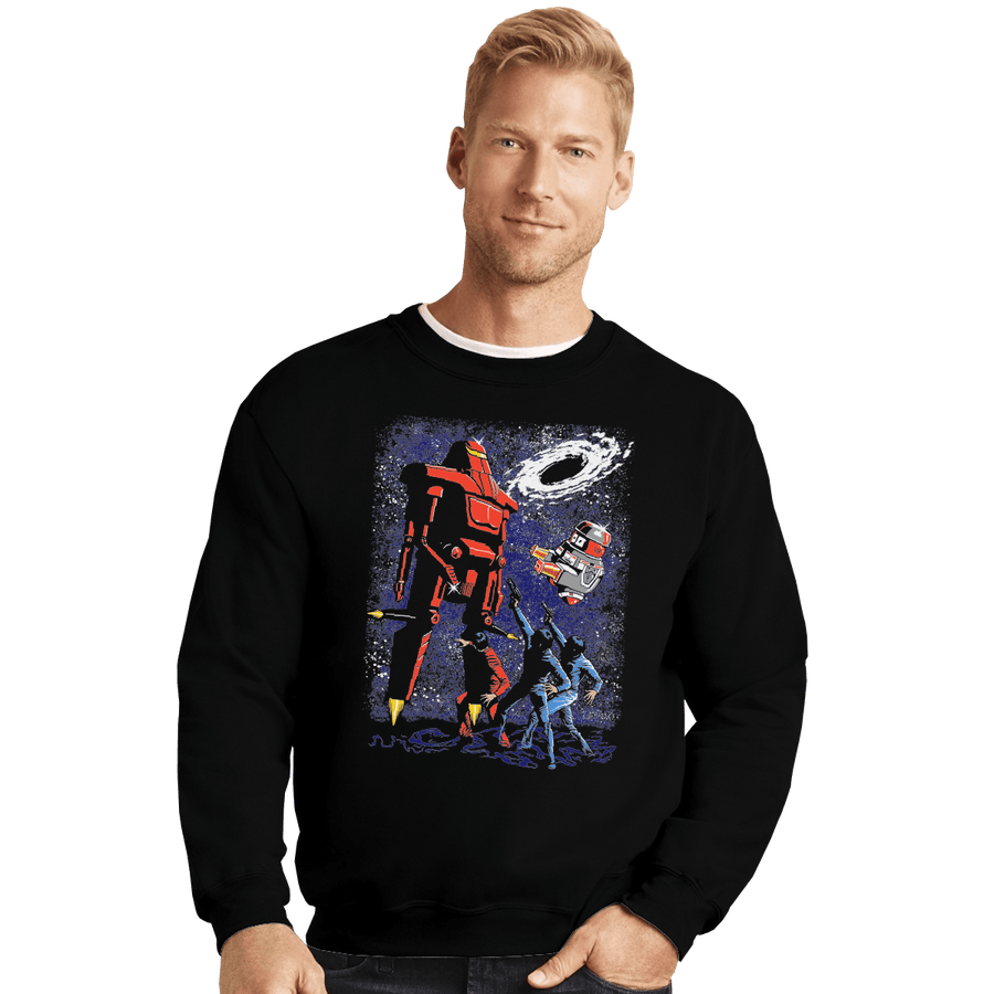Shirts Crewneck Sweater, Unisex / Small / Black Killer Space Robot