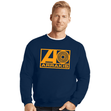 Load image into Gallery viewer, Last_Chance_Shirts Crewneck Sweater, Unisex / Small / Navy Arrakis Records
