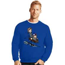 Load image into Gallery viewer, Shirts Crewneck Sweater, Unisex / Small / Royal Blue Pretty Dang Good Babysitter

